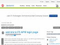 Add link to F5 APM login page