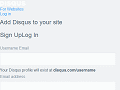 Disqus - Register site