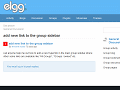 Add new link to the group sidebar : Elgg.org