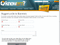 Knowem - Suggest A Site