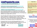 LinkPopularity.com: The Free Link Popularity Service