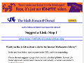 The Math Forum - Math Library - Suggest a Link: Step 1