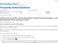 Add a document to an email while editing