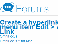 Create a hyperlink with menu item Edit > Add Link - The Omni Group Forums