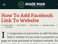 How To Add Facebook Link To Website