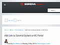 Add Link to External System on RC Portal - - Serena Central
