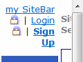 SiteBar :: Getting Started - Adding Link